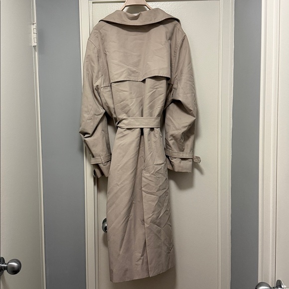 MNG by Mango Beige Belted Trench Coat 2XL - Picture 6 of 7